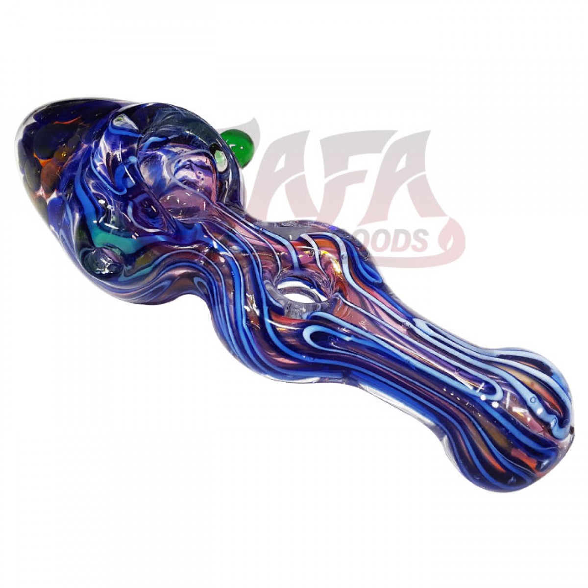 5 Inch Glass Hand Pipes - Cane